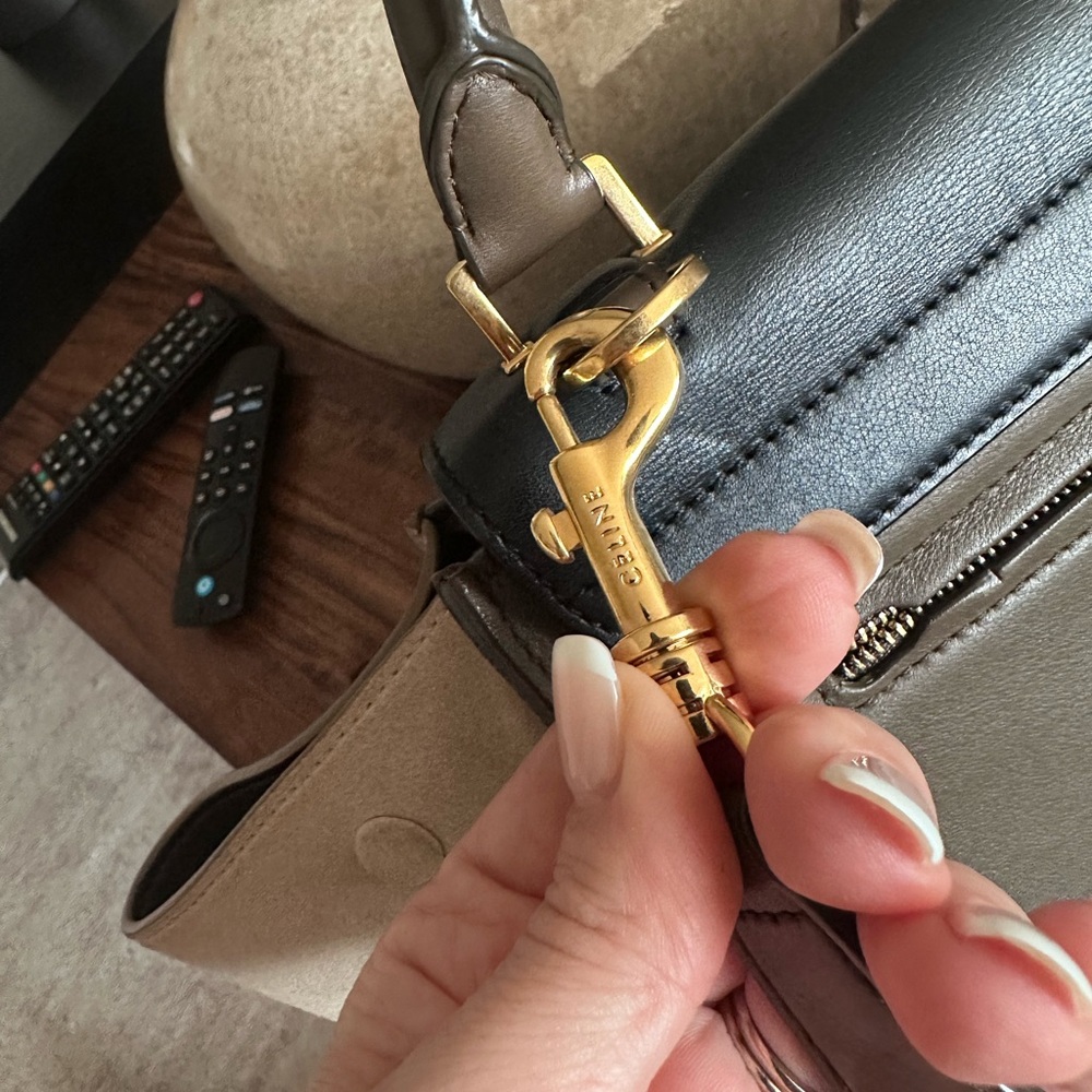 Authentic Céline Trapeze Bag – Tri-Color Leather & Suede | Rare Phoebe Philo Era - Picture 8 of 13